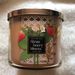 Bath & Body Works Strawberry Mimosa scented candle